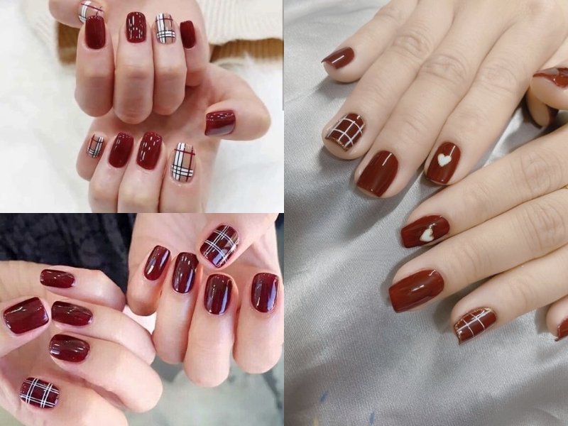 55+ Mẫu Nail Màu Đỏ Rượu Đẹp Quyến Rũ Cho Nàng 2025 20 Mẫu Móng Tay Đỏ Rượu Vang Cổ Điển