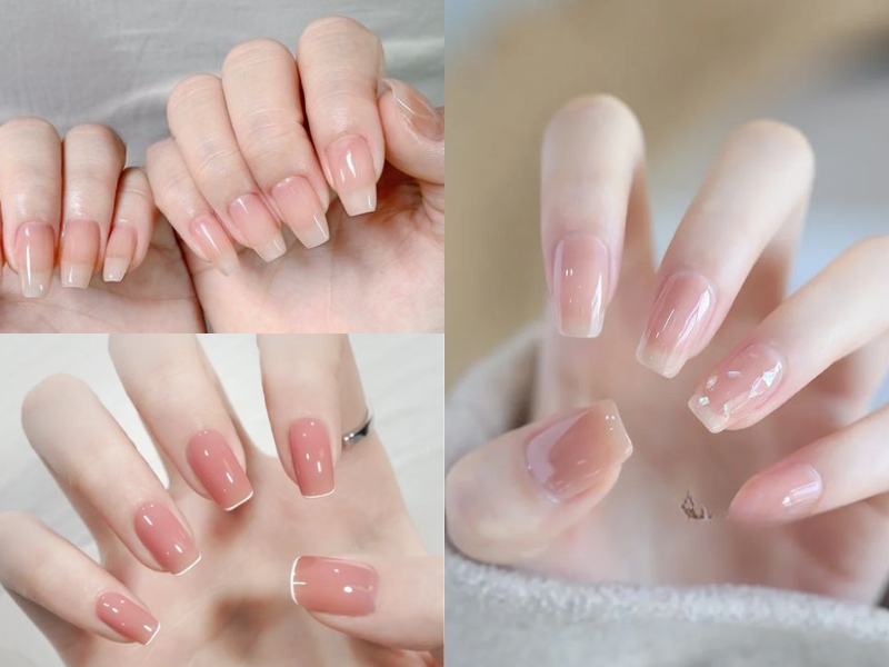 Nail Hồng Thạch Trơn