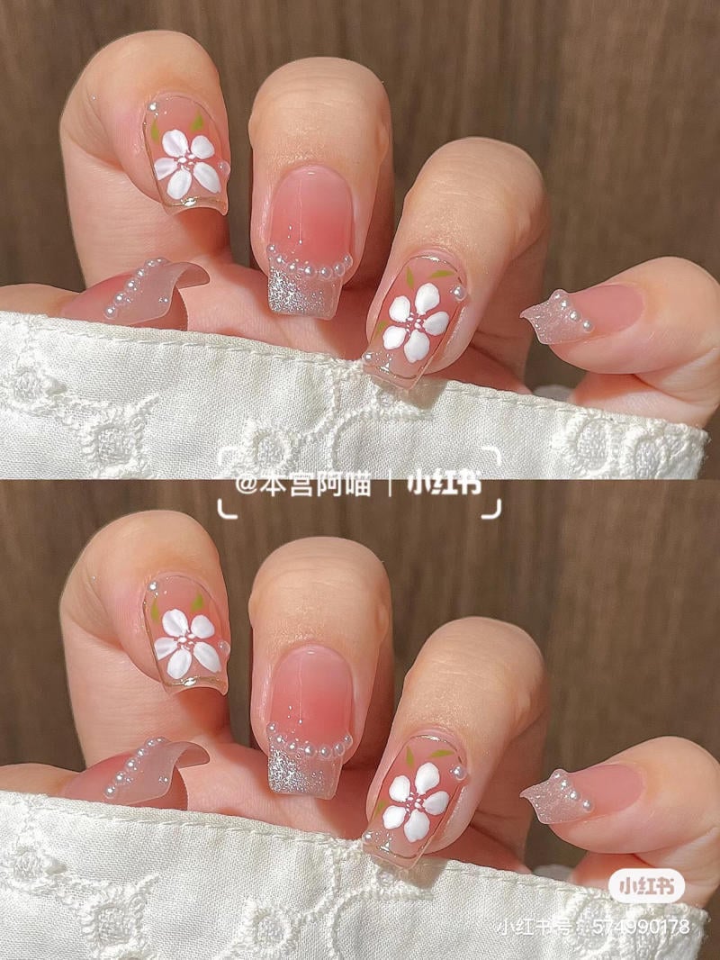 Móng Hồng Thạch Đổi Màu