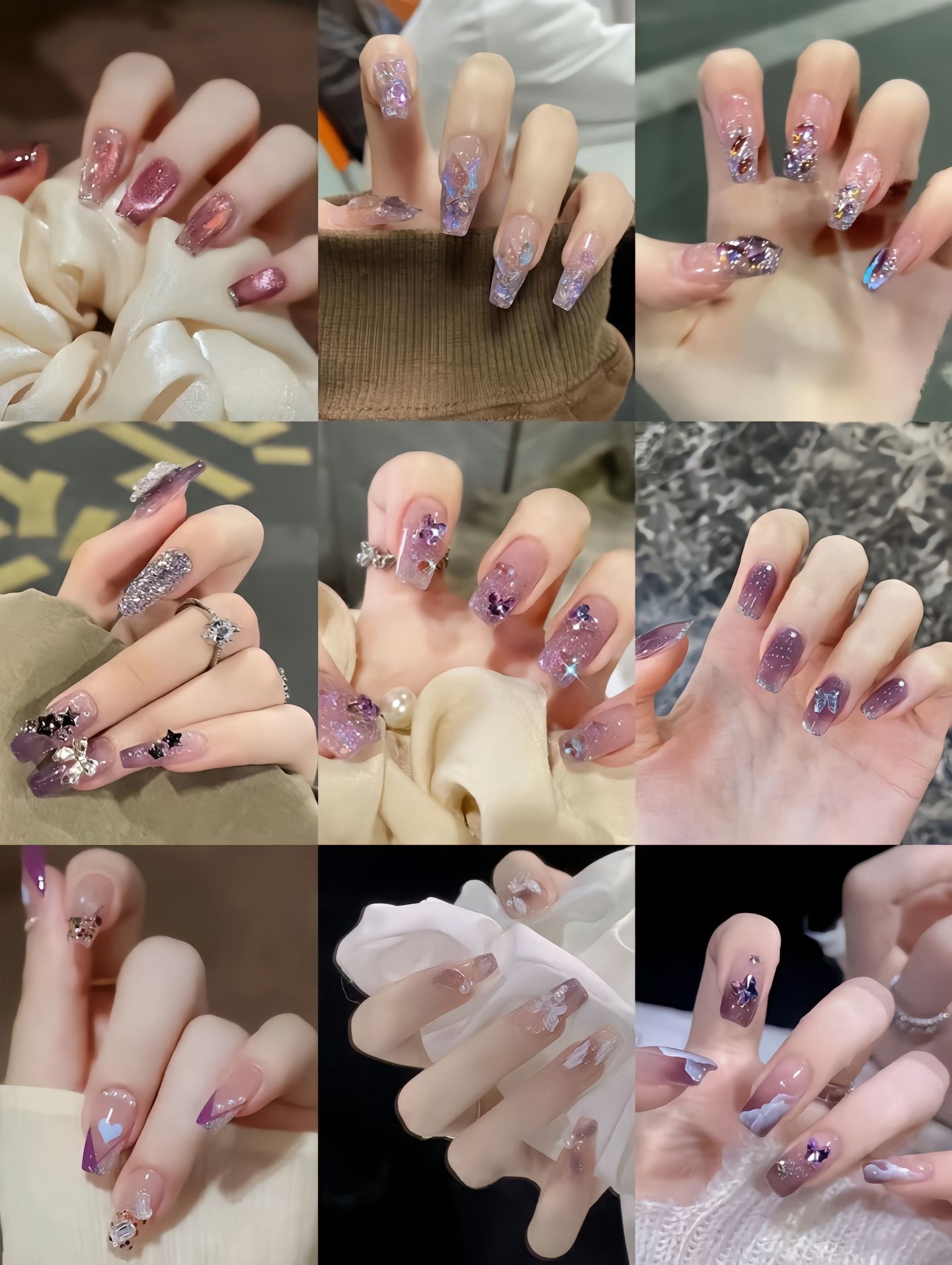 30+ mẫu nail cute đơn giản cho móng ngắn đẹp xinh hot trend mới nhất 2025 42 Mẫu nail móng ngắn màu tím mộng mơ