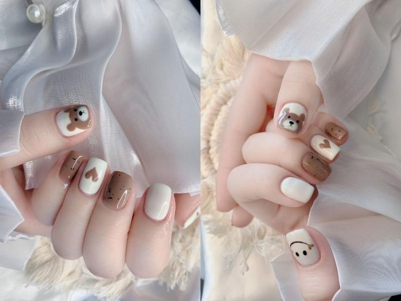 30+ mẫu nail cute đơn giản cho móng ngắn đẹp xinh hot trend mới nhất 2025 50 Mẫu nail móng ngắn phong cách Hàn Quốc