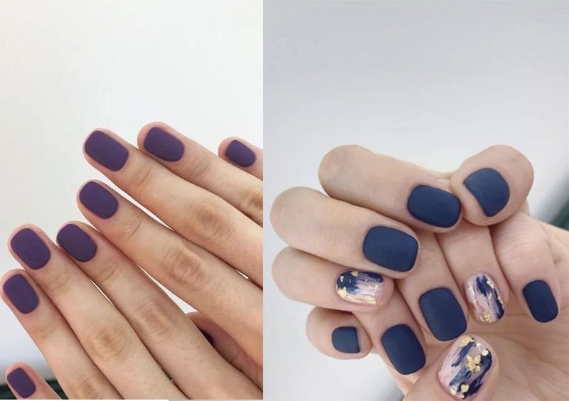 30+ mẫu nail cute đơn giản cho móng ngắn đẹp xinh hot trend mới nhất 2025 48 Mẫu nail móng ngắn sơn nhám độc lạ