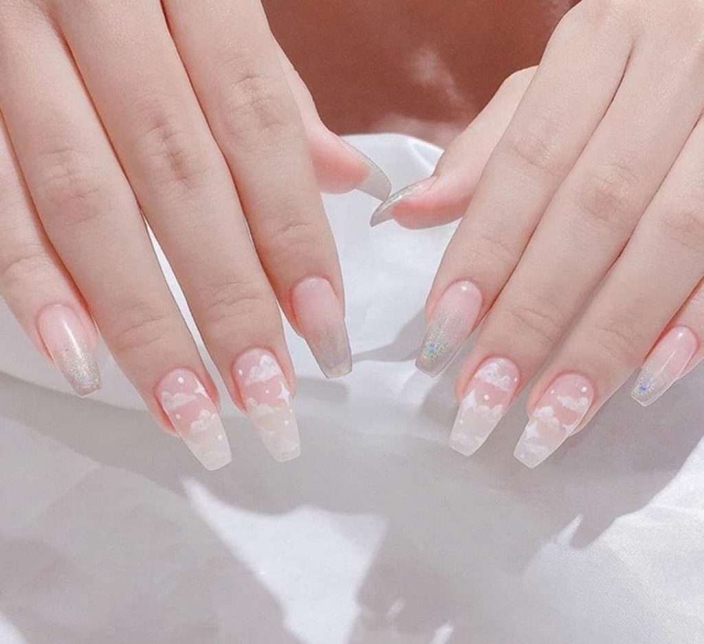 Mẫu Nail Đắp Bột Đơn Giản