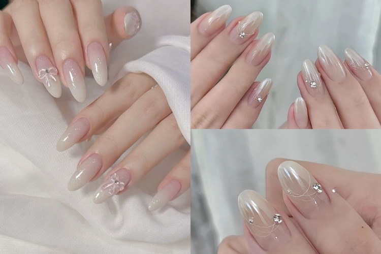 100+ Mẫu nail ombre sang chảnh, dễ thương hot trend 2025 26 Mẫu Nail Ombre Tông Nhẹ Nhàng, Thanh Lịch