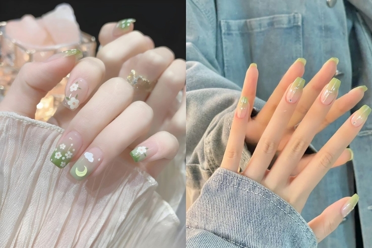100+ Mẫu nail ombre sang chảnh, dễ thương hot trend 2025 34 Mẫu Nail Ombre Kết Hợp Đặc Biệt