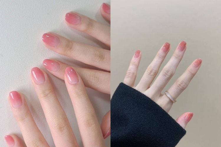 100+ Mẫu nail ombre sang chảnh, dễ thương hot trend 2025 24 Mẫu Nail Ombre Tông Nhẹ Nhàng, Thanh Lịch