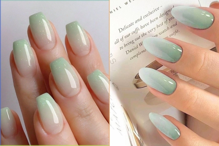 100+ Mẫu nail ombre sang chảnh, dễ thương hot trend 2025 29 Mẫu Nail Ombre Tông Mát Mẻ, Trẻ Trung