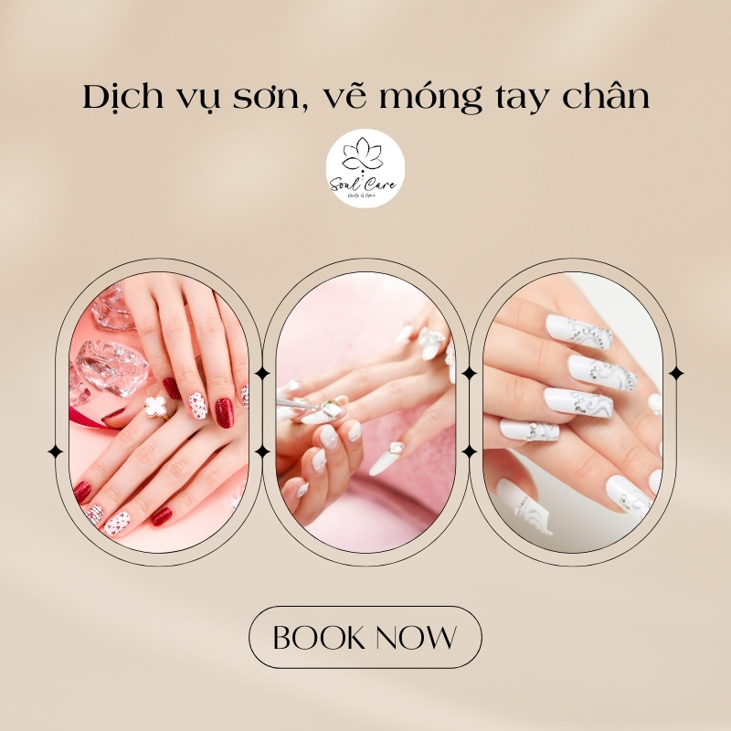 Dịch vụ sơn, vẽ móng tay chân