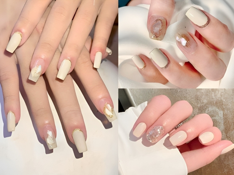 50+ Mẫu Móng Oval Đẹp Kiểu Mới Quyến Rũ Với Mọi Cô Nàng 36 Móng Trắng Sáng: Tinh Khôi và Thanh Lịch