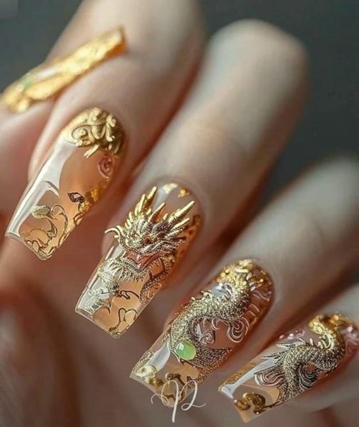 Album (Soul Care) 34 Nail Con Rồng Đơn Sắc