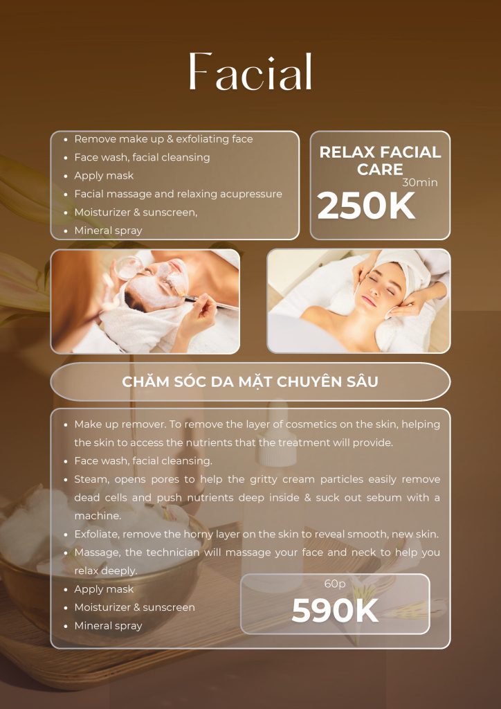menu soulcare spa 3