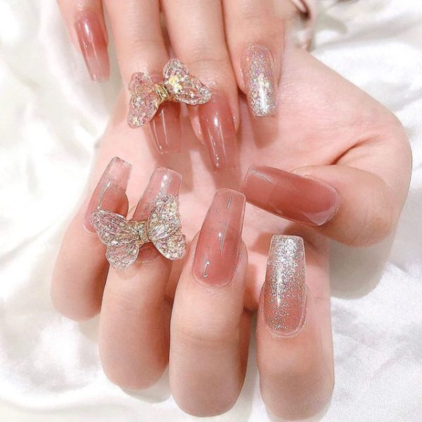 Album (Soul Care) 49 Nail Hồng Thạch Đính Charm