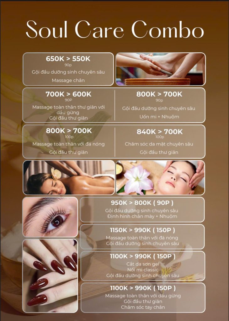 Dịch vụ Nail, Massage Body, Massgae Chân – Soul Care