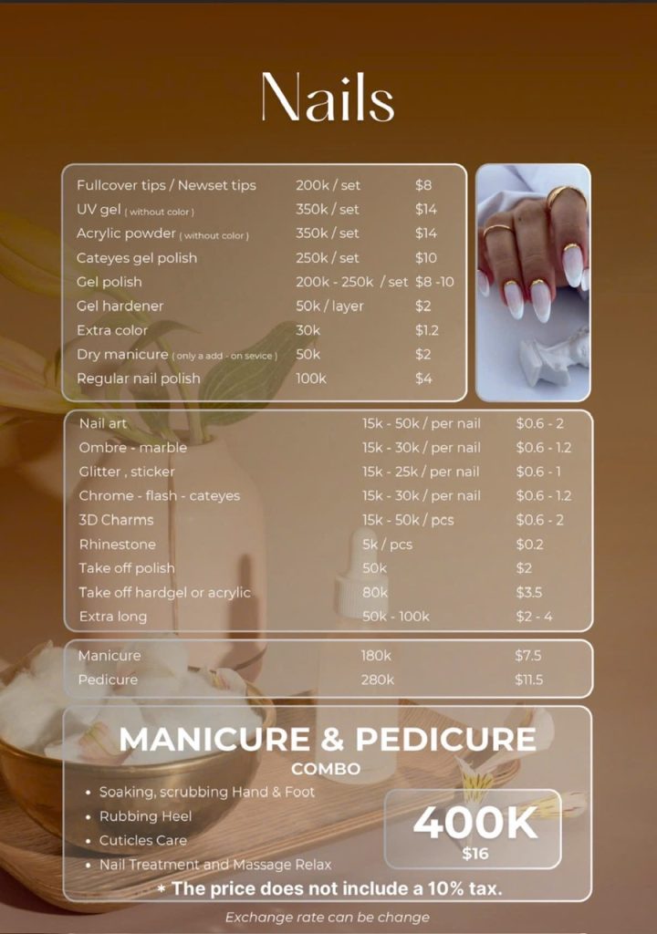 Dịch vụ Nail, Massage Body, Massgae Chân – Soul Care